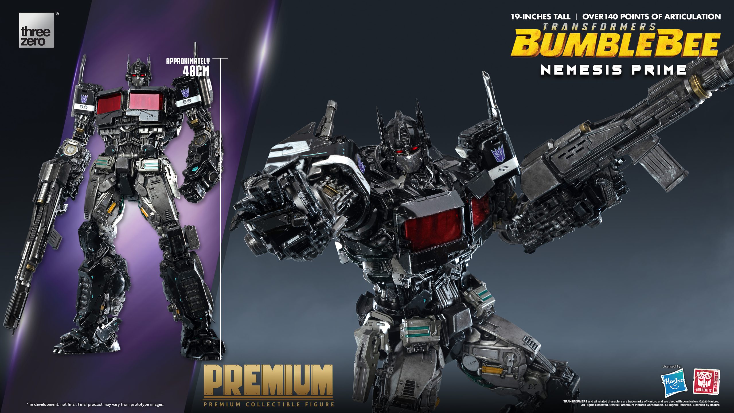 threezero TF6 Nemesis Prime Premium Collectible Official